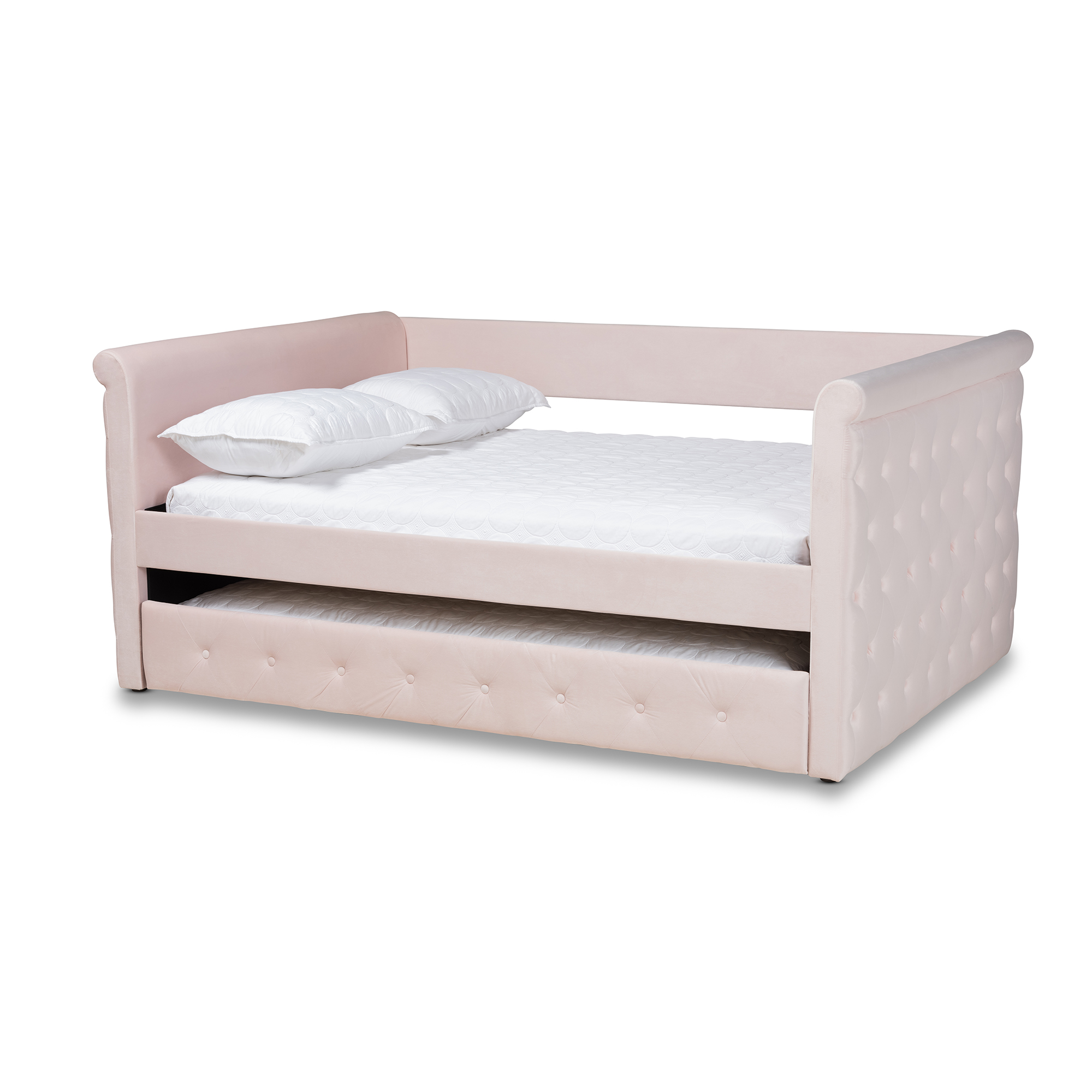 Baxton studio amaya store daybed with trundle